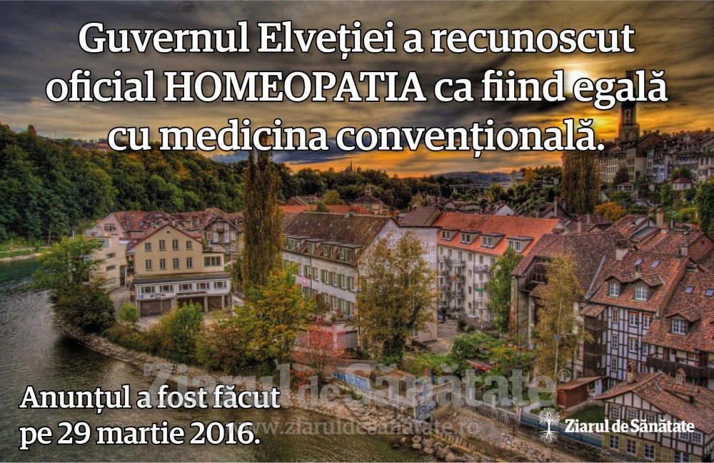 Homeopatia egala cu medicina conventionala