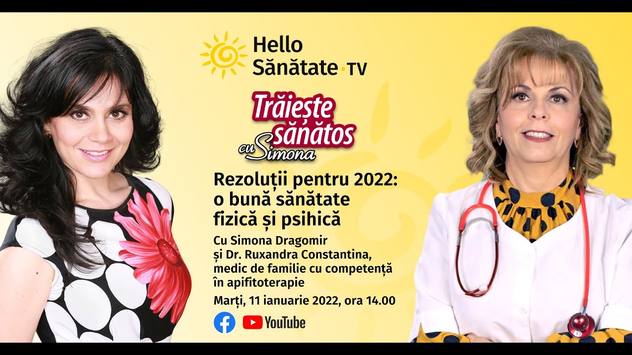 Rezoluții pentru 2022: o bună sănătate fizică și psihică – VIDEO Rezoluții pentru 2022: o bună sănătate fizică și psihică – VIDEO